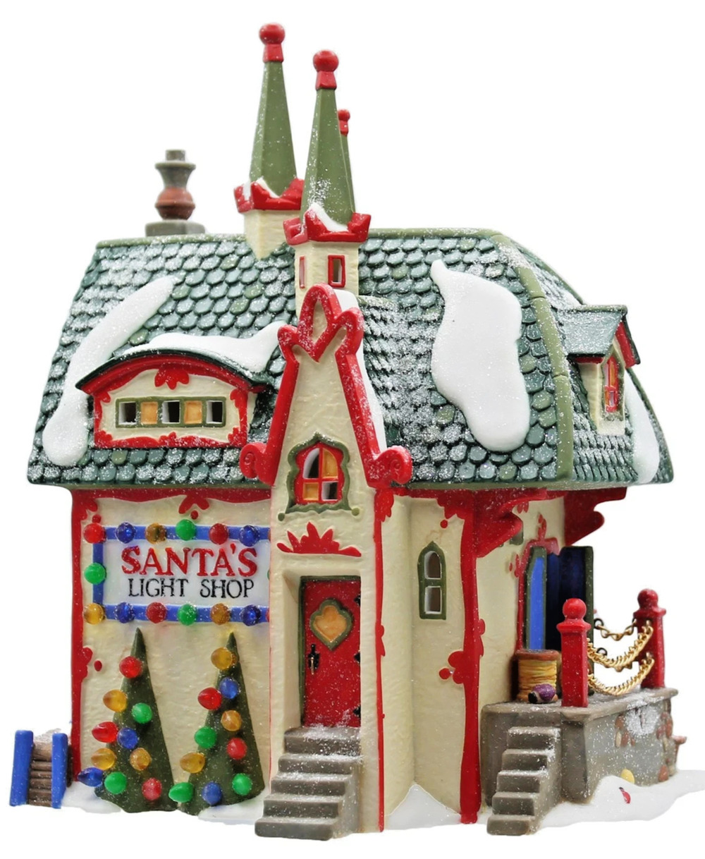 1997 Dept 56 North Pole Series Santas Light Shop 56397 NO string Light
